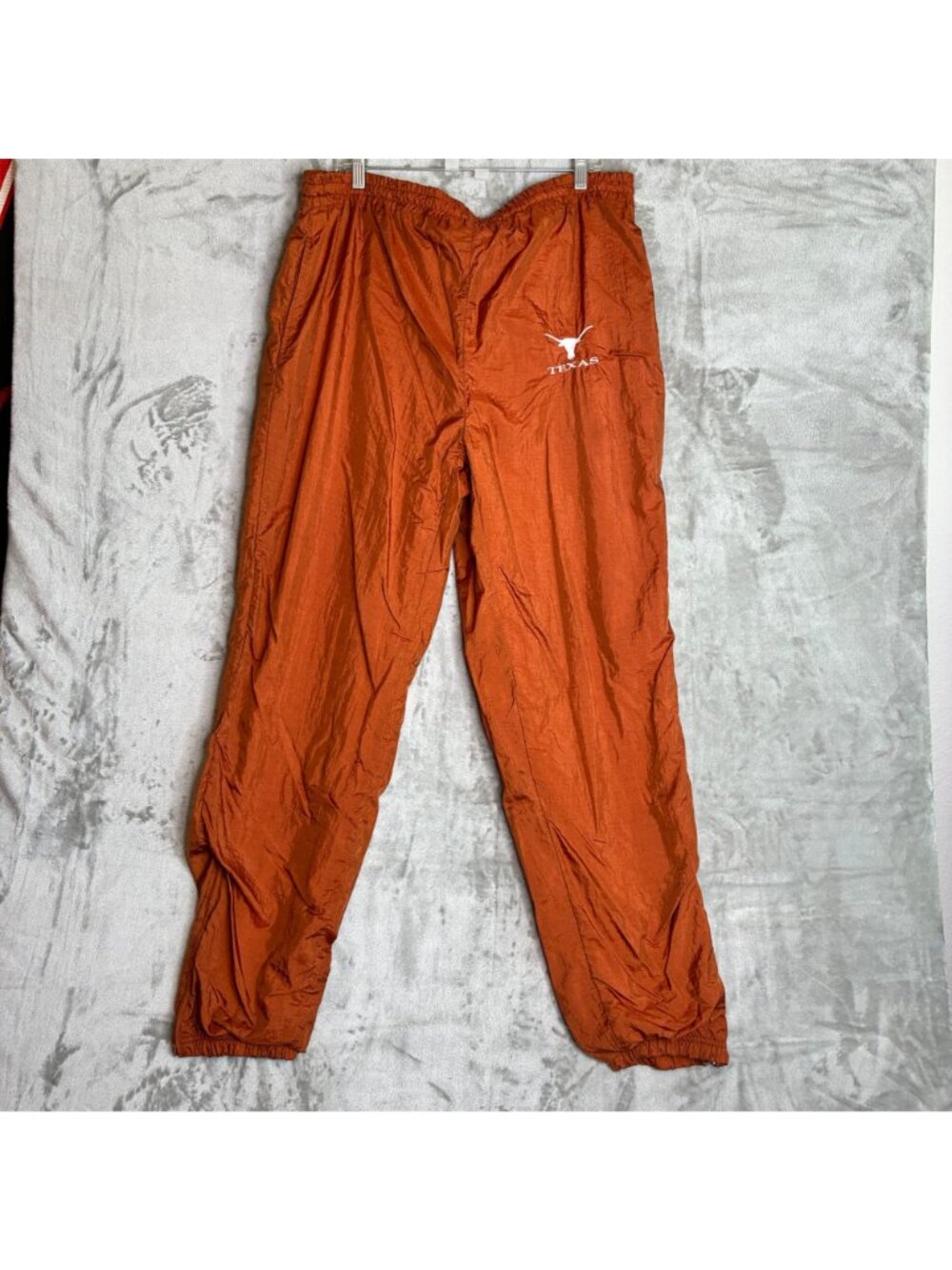Texas Longhorns Vintage Nylon Tracksuit Jacket & Pants L Orange Gray White - Picture 3 of 12